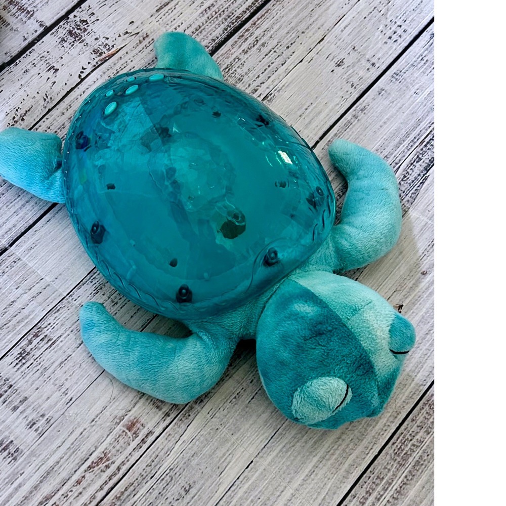 Cloud b Tranquil Turtle Blue Underwater Waves Light Projector Plush Night Light‎